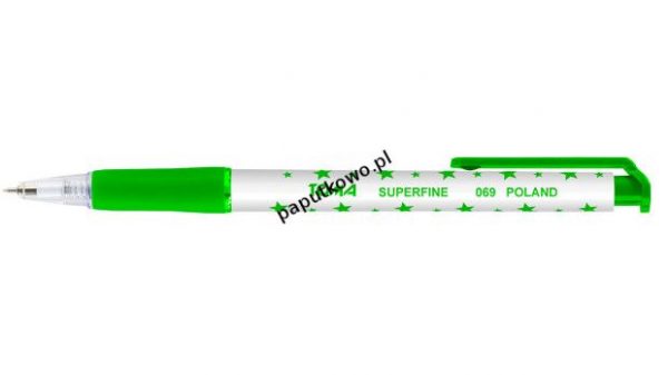 Długopis Toma AUTOMATYCZNY, zielony wkład 0,5 mm