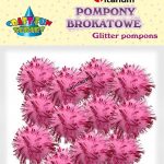 Pompony Titanum Craft-fun Craft-Fun Series różowe 15 szt (16077B)