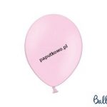 Balon gumowy pastelowy Partydeco Party Deco BALONY STRONG PASTEL różowy 50 szt (SB12P-081J/50) 1