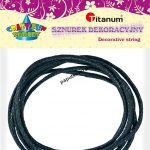 Sznurek Titanum Craft-fun Craft-fun sznurek PU 2m (czarny)