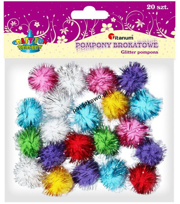 Pompony Titanum Craft-fun Craft-Fun Series Pompony mix 20 szt (DC38)