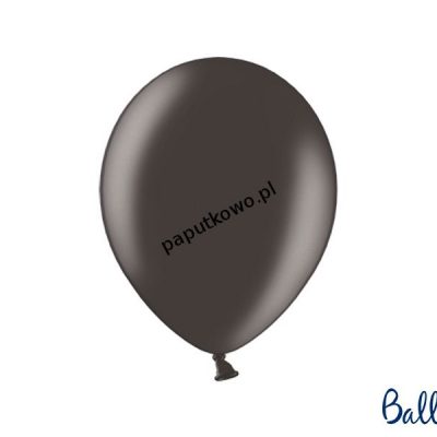 Balon gumowy pastelowy Partydeco Party Deco BALONY STRONG PASTEL czarny 50 szt (SB12P-010/50)