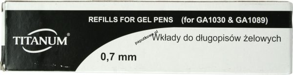 Wkład do długopisu Titanum, czarny wkład 0,7 mm (GA1030/1089)