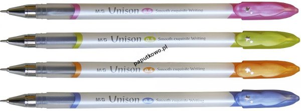 Długopis M&G Unison, niebieski/czarny wkład 0,5 mm (AGP61301)