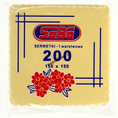 Serwetki Saba szampan gastronomiczne kolor: szampański 150 mm x 150 mm