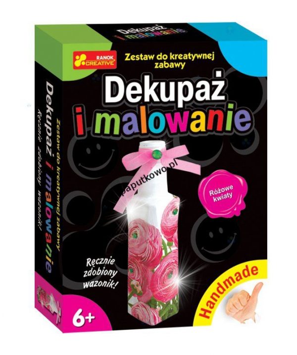 Akcesoria do decoupagu Ranok Creative DEKUPAŻ I MALOWANIE RÓŻÓWE KWIATY (22126)