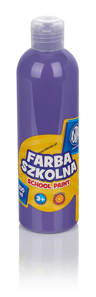 Farby plakatowe Astra szkolne kolor: fioletowy 250 ml 1 kol.