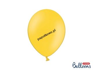 Balon gumowy pastelowy Partydeco Party Deco BALONY STRONG PASTEL miodowy 50 szt (SB12P-009/50)