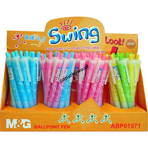 Długopis M&G Swing, niebieski wkład 0,5 mm (BP0150i)