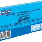 Notes samoprzylepny Donau Neon niebieski 100k 127×76 mm (7588011-10) 1