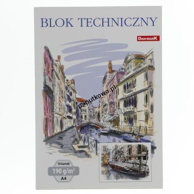 Blok techniczny Dan-Mark A4 190g 10k