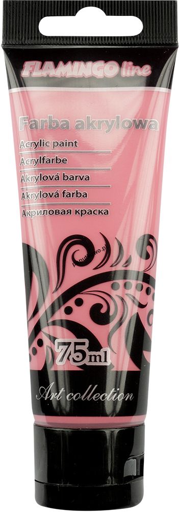 Farba akrylowa Flamingo Line kolor: czerwony jasny 75 ml 1 kol. (023)