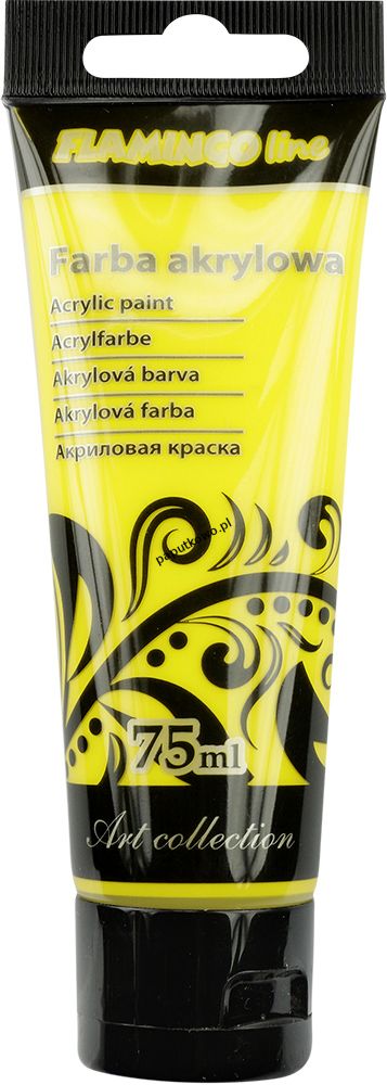 Farba akrylowa Flamingo Line kolor: żółty 75 ml 1 kol. (004)