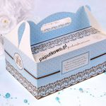 Ozdobne pudełka na ciasto komunijne Partydeco 190x140x90 10 sztuk (PUDCS6/B) 1