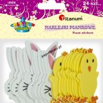 Naklejka (nalepka) Titanum Craft-fun Craft-Fun Series piankowe króliczki i kurczaczki (mix) (E24)