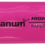 Zakreślacz CLC1190 Titanum ściętka końcówka 1-5 mm różowy
