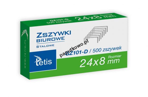 Zszywki 24/8 Tetis 24/8 500 szt (GZ101-D)