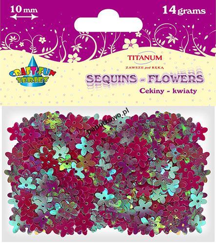 Cekiny Titanum Craft-fun Craft-Fun Series kwiatki (CK069RR)