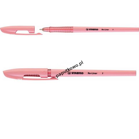 Długopis Stabilo Re-Liner, różowy wkład 0,35 mm (868 F)
