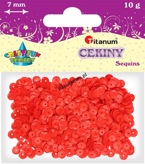 Cekiny Titanum Craft-Fun Series Okrągłe matowe ceglaste