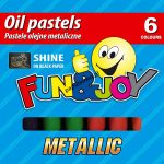 Pastele olejne Fun&Joy metaliczne 6 kol. (FJ-POM6)