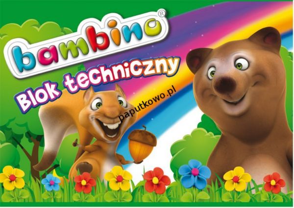 Blok techniczny Unipap Bambino A4 190g 10k 210x297 mm