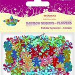 Cekiny Titanum Craft-fun Craft-Fun Series tęczowe kwiatki (CRF)