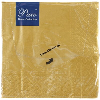 Serwetki Paw Lunch kolor: złoty 330 mm x 330 mm (SDL552409) 1