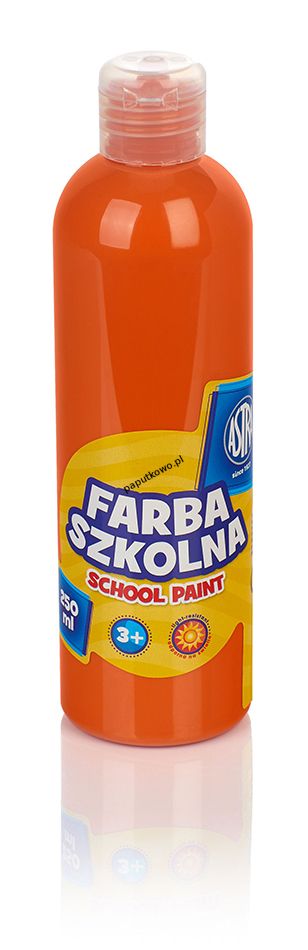 Farby plakatowe Astra szkolne kolor: pomarańczowy 250 ml 1 kol.