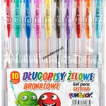Długopis Fun&Joy brokatowy 10 kolorów, mix wkład 1,0 mm (FJ-MR10) 1