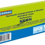 Notes samoprzylepny Donau Neon zielony 100k 127×76 mm (7588011-06) 1