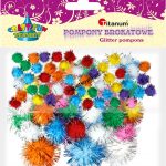 Pompony Titanum Craft-fun Craft-Fun Series brokatowe mix 80 szt (MT316)