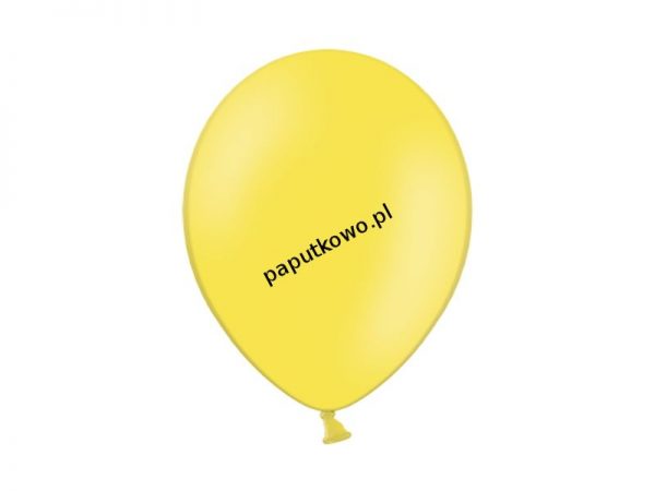 Balon gumowy pastelowy Partydeco żółty 12cal 100 szt