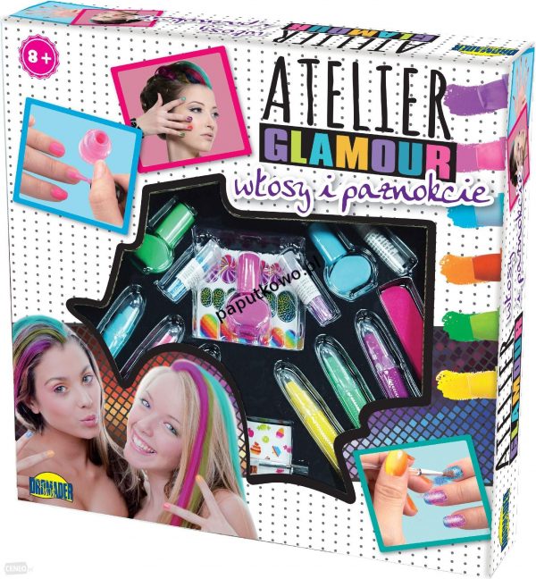Zestaw piękności Dromader Atelier Glamour włosy i paznokcie (130-00867)
