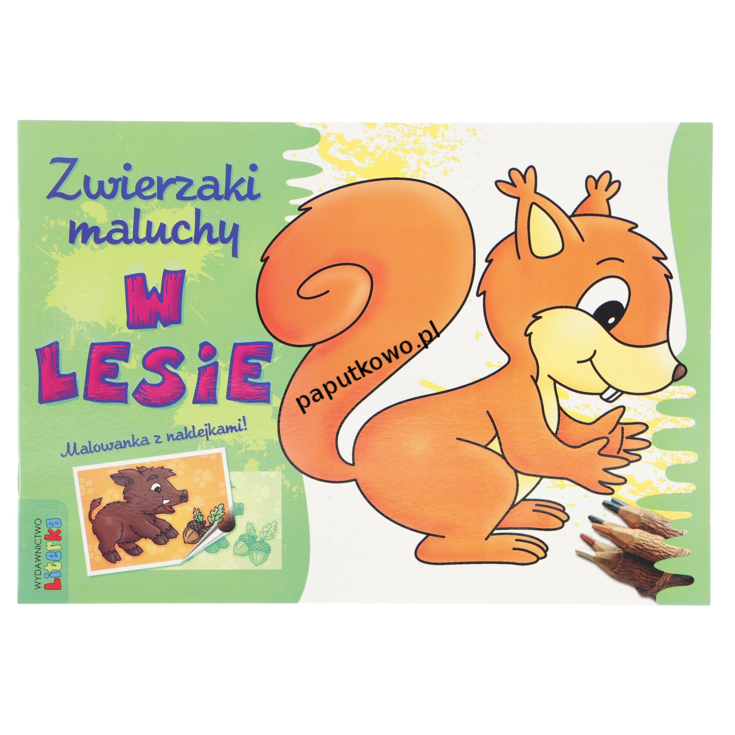 Książka dla dzieci Literka Zwierzaki maluchy - w LESIE