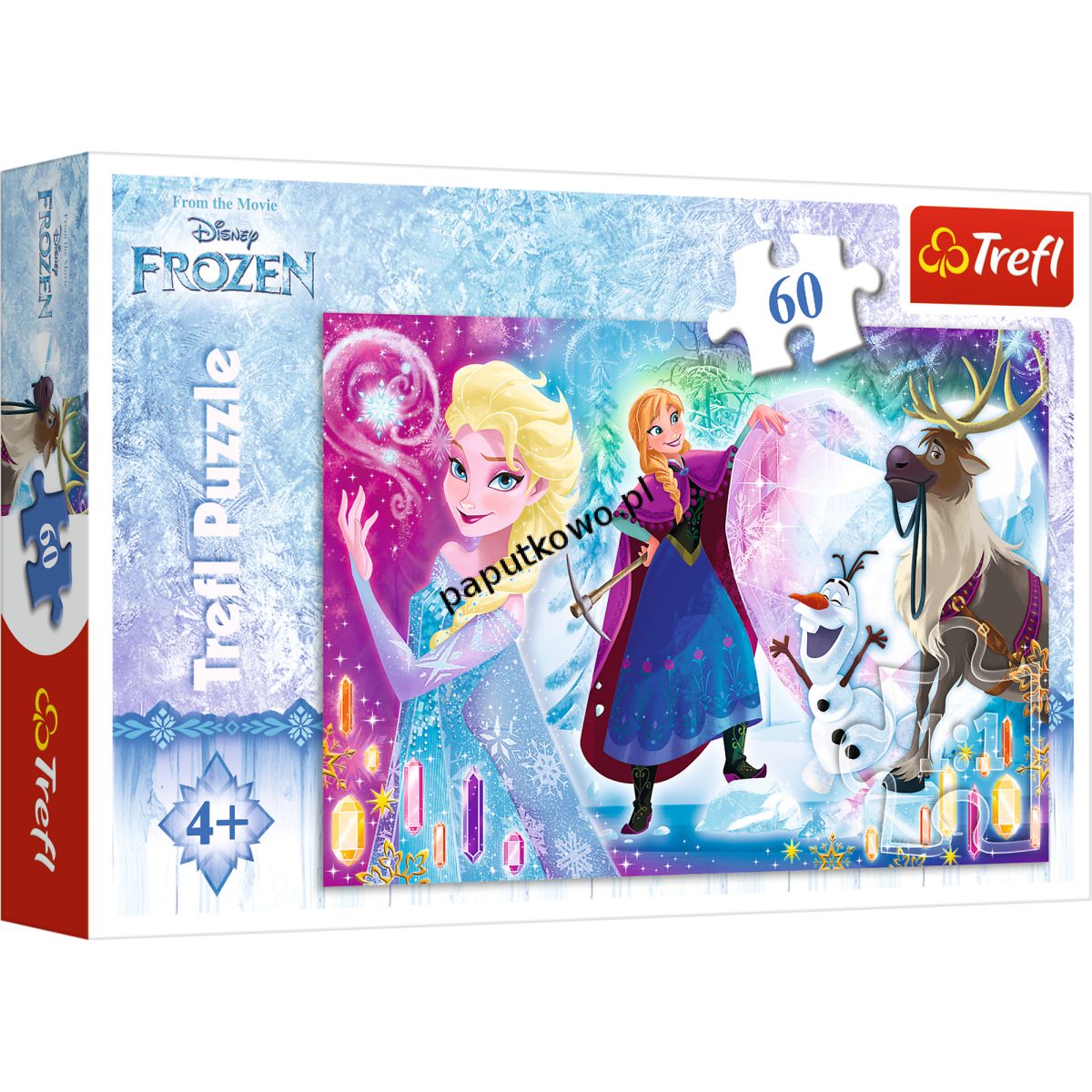 Puzzle Trefl Frozen niespodzianka dla Elsy 60 el