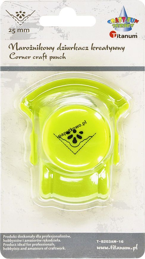 Dziurkacz Titanum Craft-fun Craft-Fun Series kreatywny narożny zielony jasny 1k (T-8203AM-16)