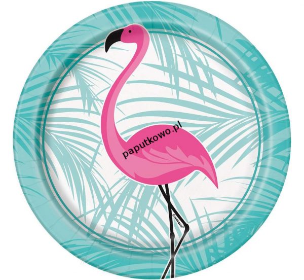 Talerz jednorazowy flamingo śr. 180 mm (51504)