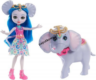 Lalka Barbie enchantimals + zwierzę (fky72)