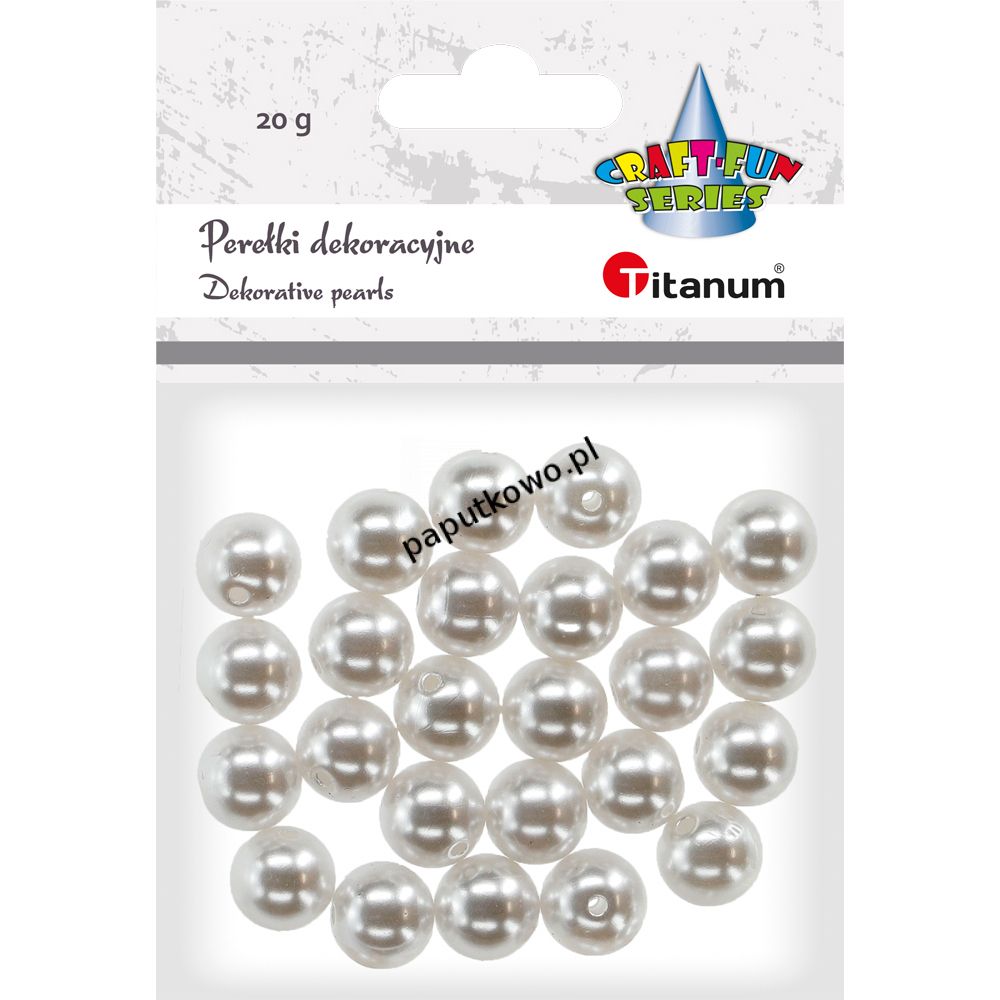 Perły Titanum Craft-fun Craft-Fun Series biały perłowy 12 mm (22045)
