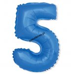 Balon foliowy Godan cyfra 5 niebieski 35 cm (FG-C35N5)