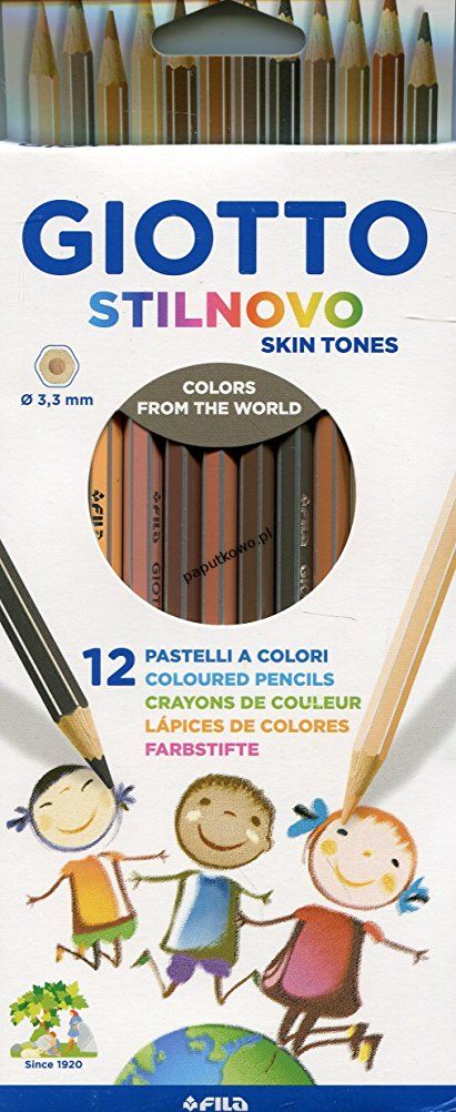 Kredki ołówkowe Giotto Stilnovo Skin Tones 12 kol. (257400)