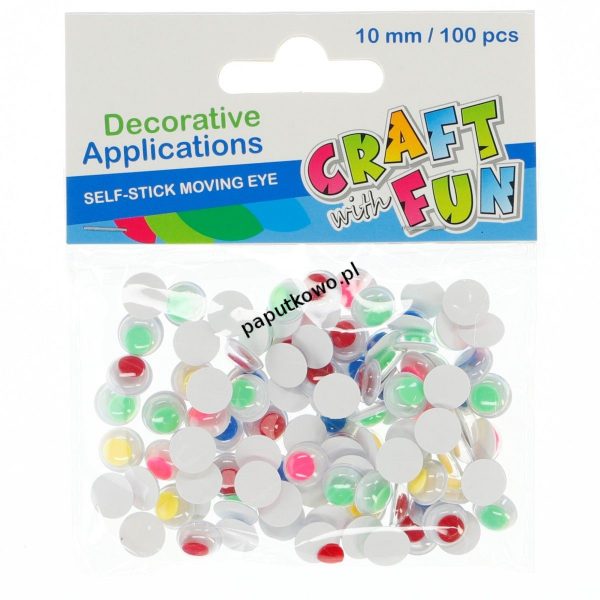 Oczka Craft Fun oczy samoprzylepne 10mm (386921)