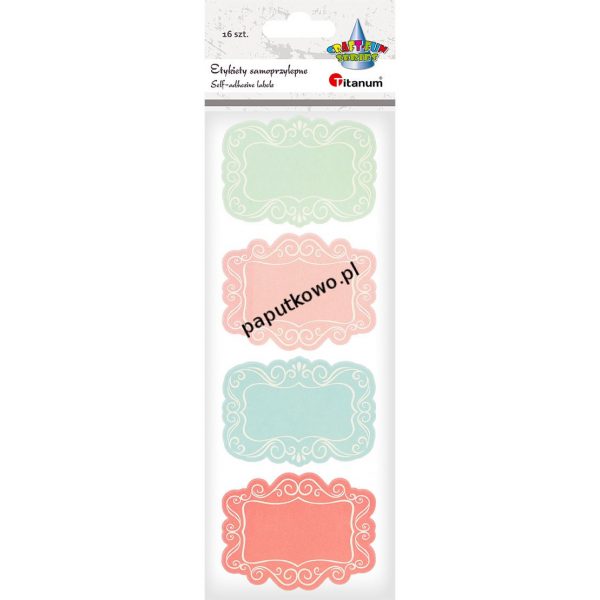 Etykieta samoprzylepna Titanum Craft-fun Craft-Fun Series etykiety dekoracyjne kolor: mix (18058)