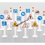 Zabawka edukacyjna Wader zestaw znaków drogowych 20 elementów (64202)