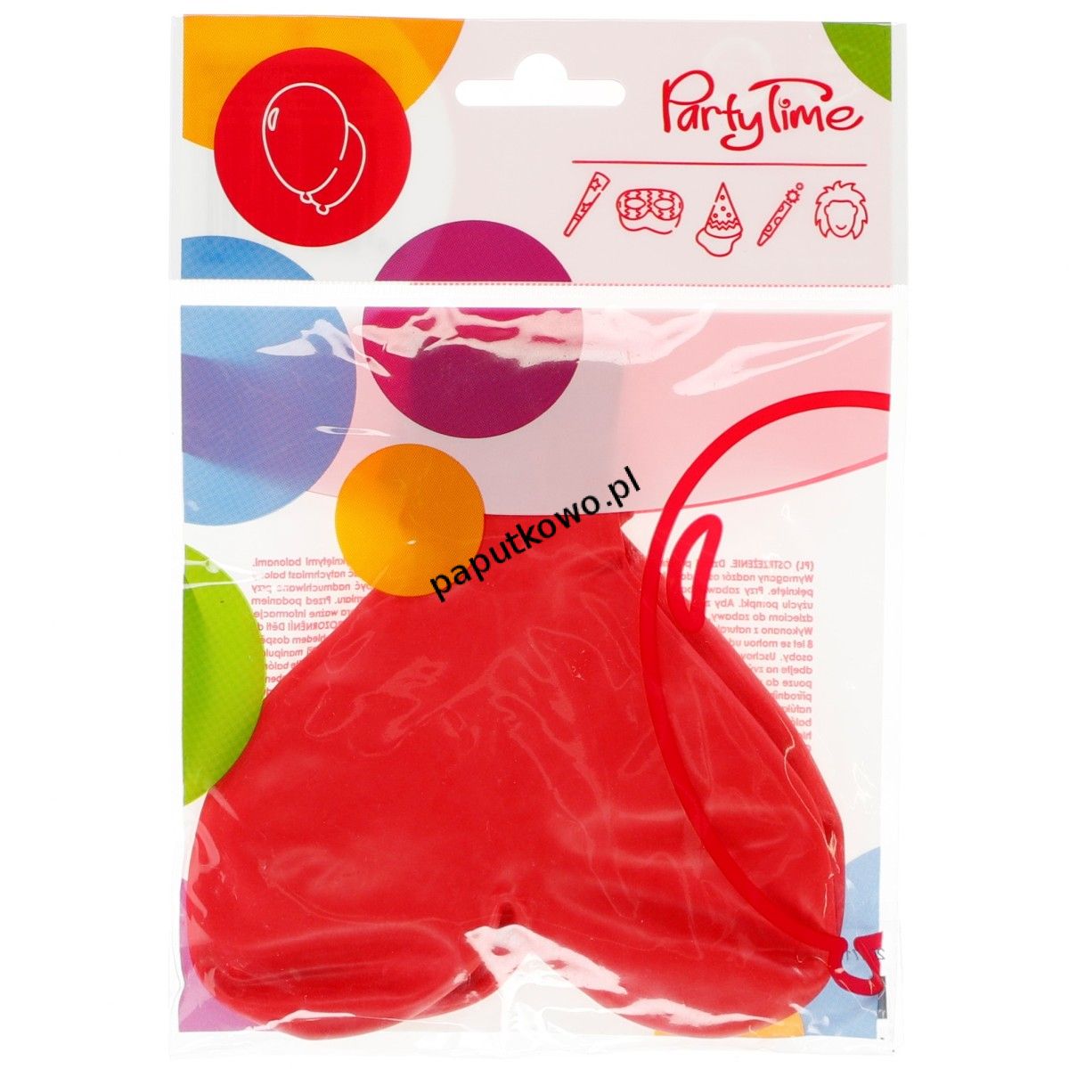 Balon gumowy pastelowy Arpex serca 2 szt 2 szt (K6348)