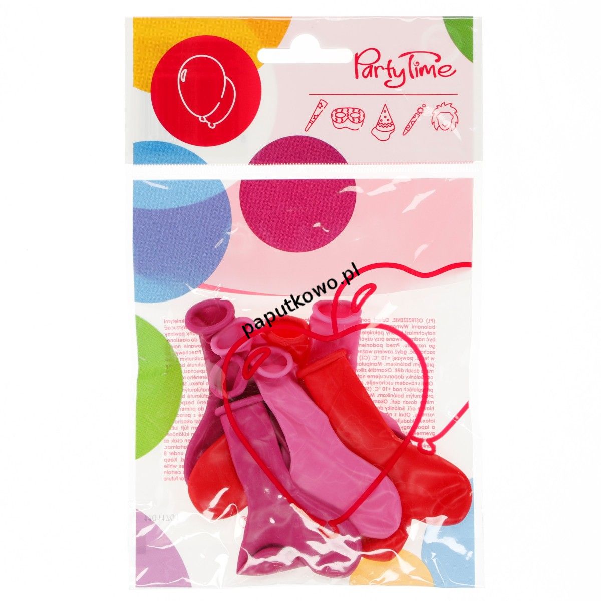 Balon gumowy pastelowy Arpex mini serca 6 szt 6 szt (K6331)
