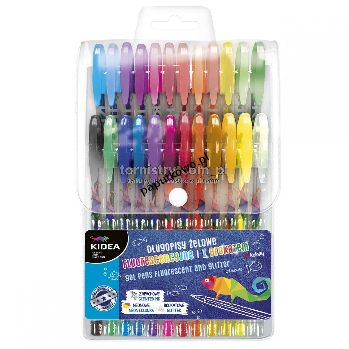 Długopis Kidea żelowy 24 kolory (DZ24KA)