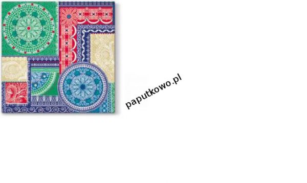 Serwetki Paw Lunch Ornamental Mosaic kolor: mix nadruk 330 mm x 330 mm (SDL061200)