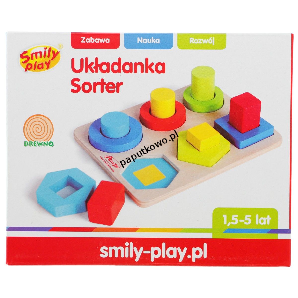 Zabawka edukacyjna Smily Play sorter układanka (AC7666)